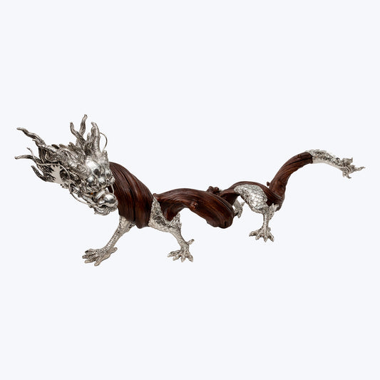 Swirling Dragon Liana Wood Sculpture