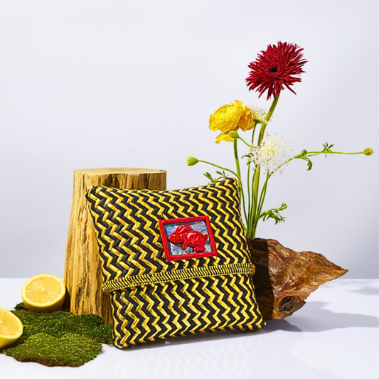 Tropical Woven Rattan Bags with Chinese Zodiac - Rabbit