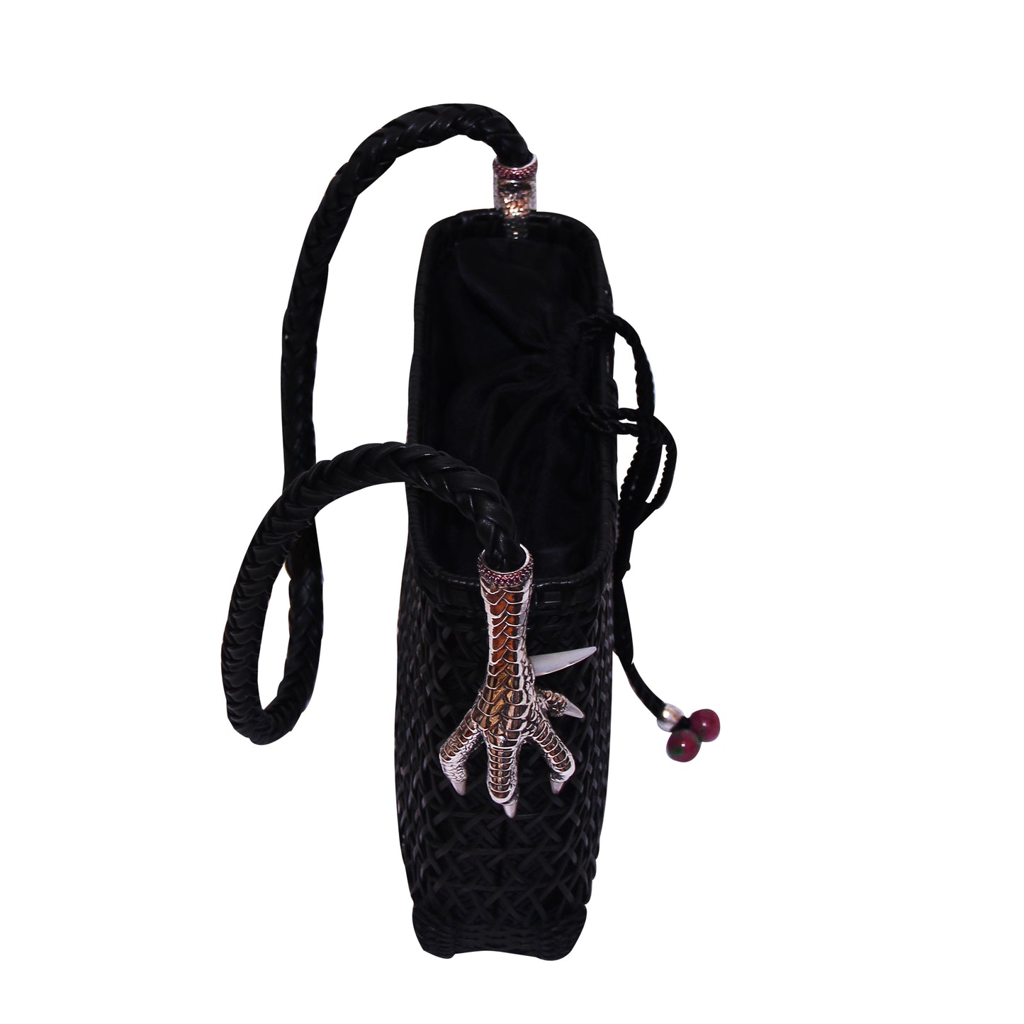 Rattan Handbag with Chicken Feet Design