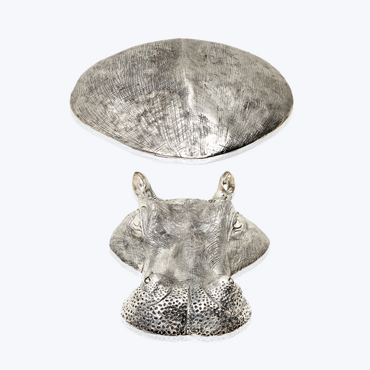 Sterling Silver Floating Hippo