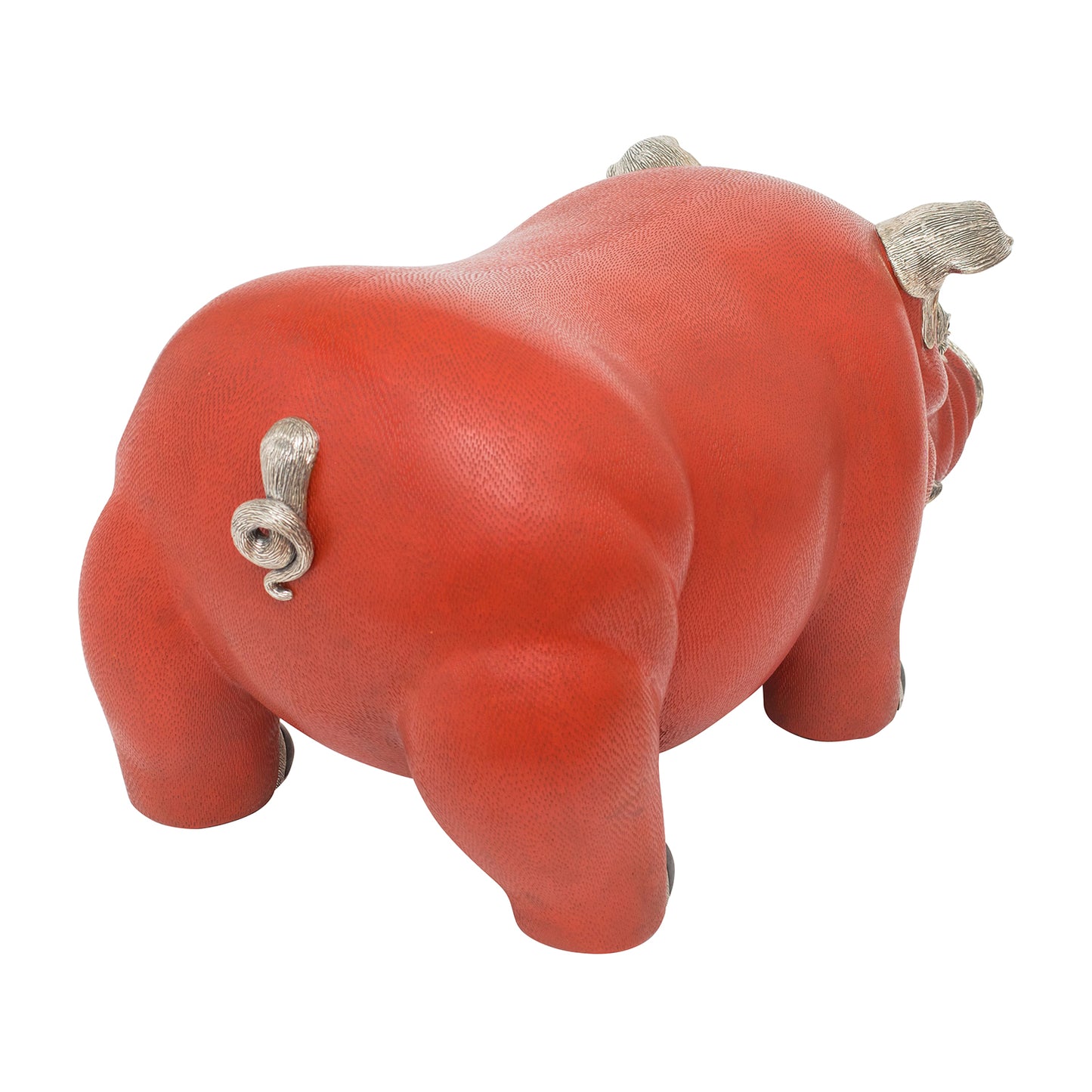 Red Lacquer Pig Stool
