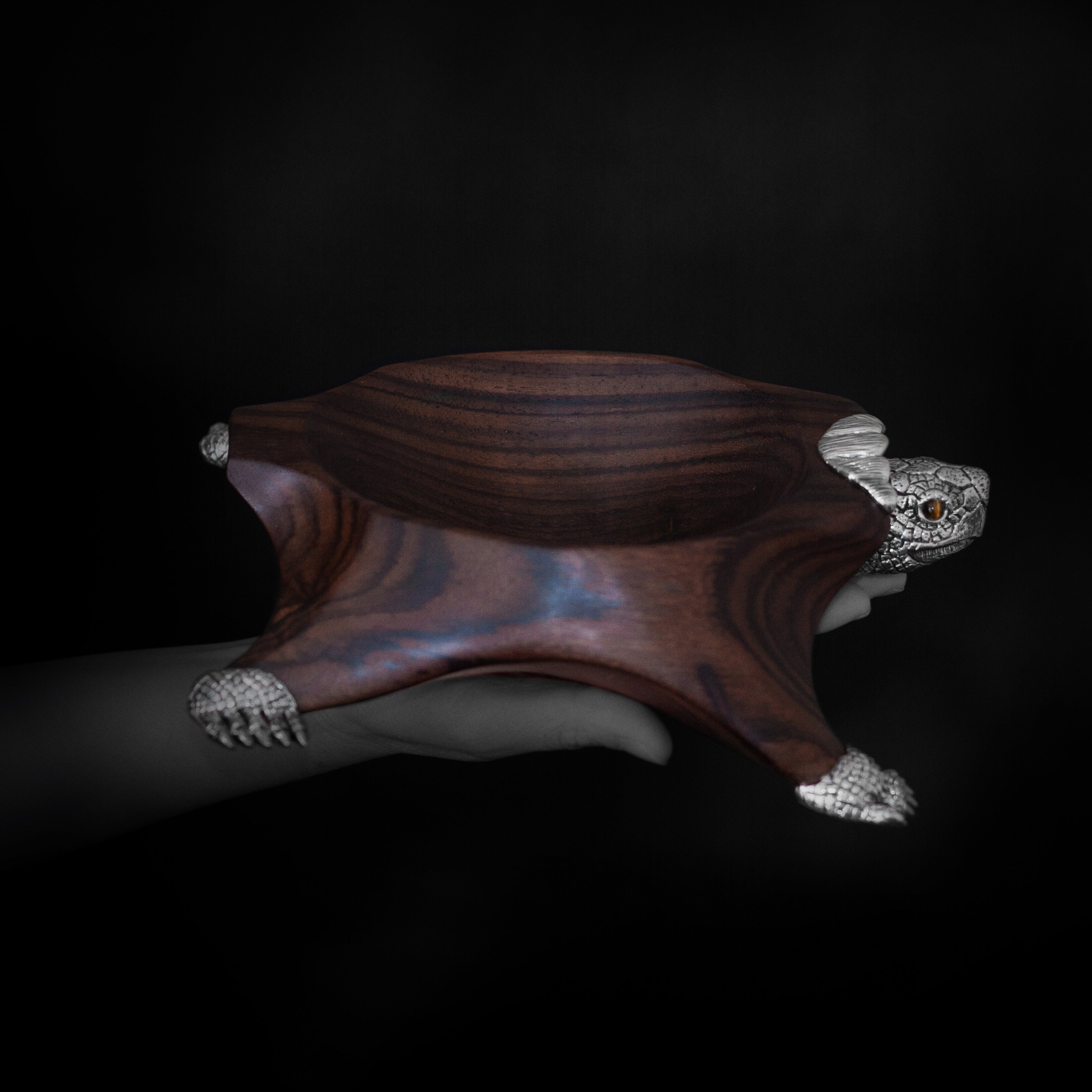 Wooden Turtle Bowl