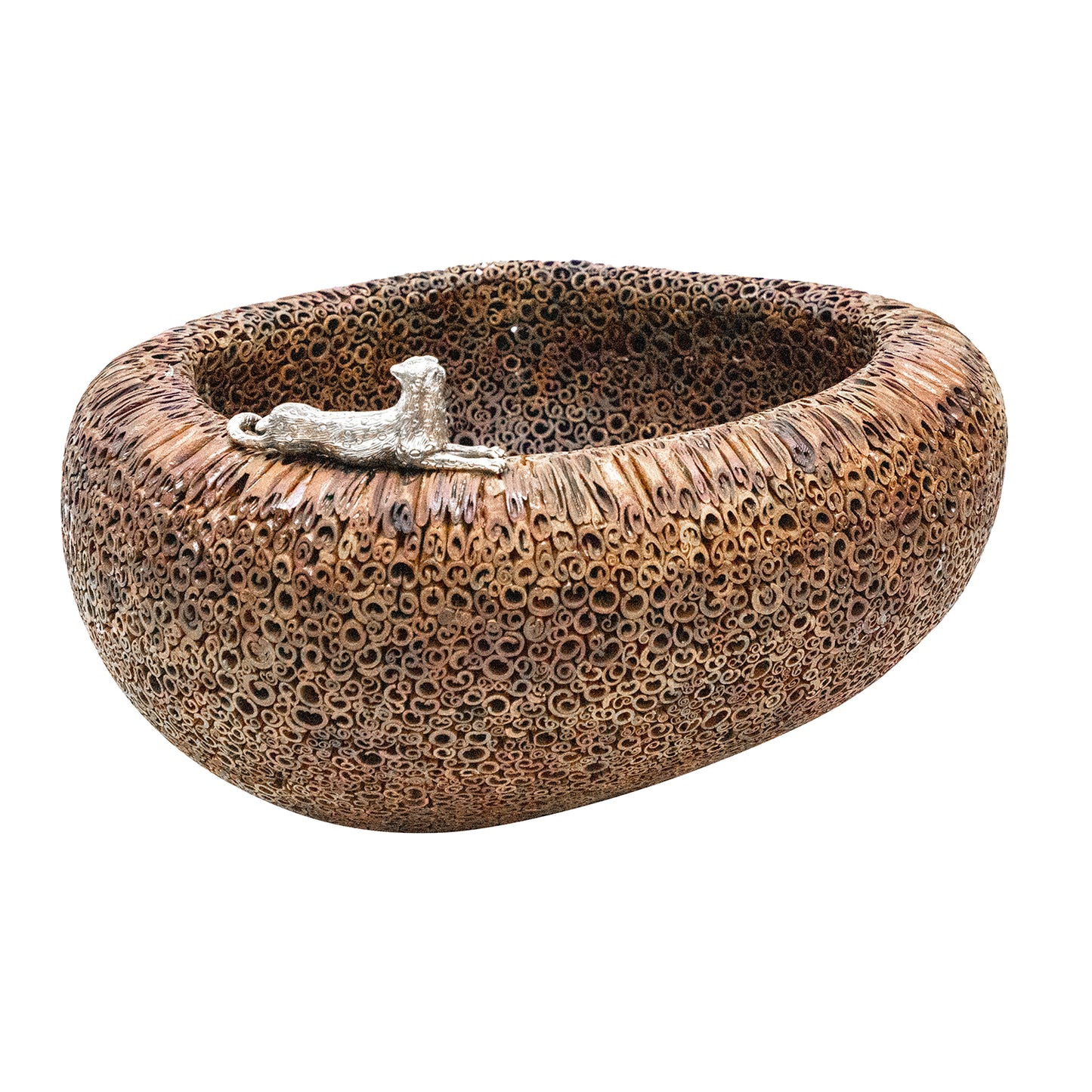 Cinnamon Bowl with Cheetah #S