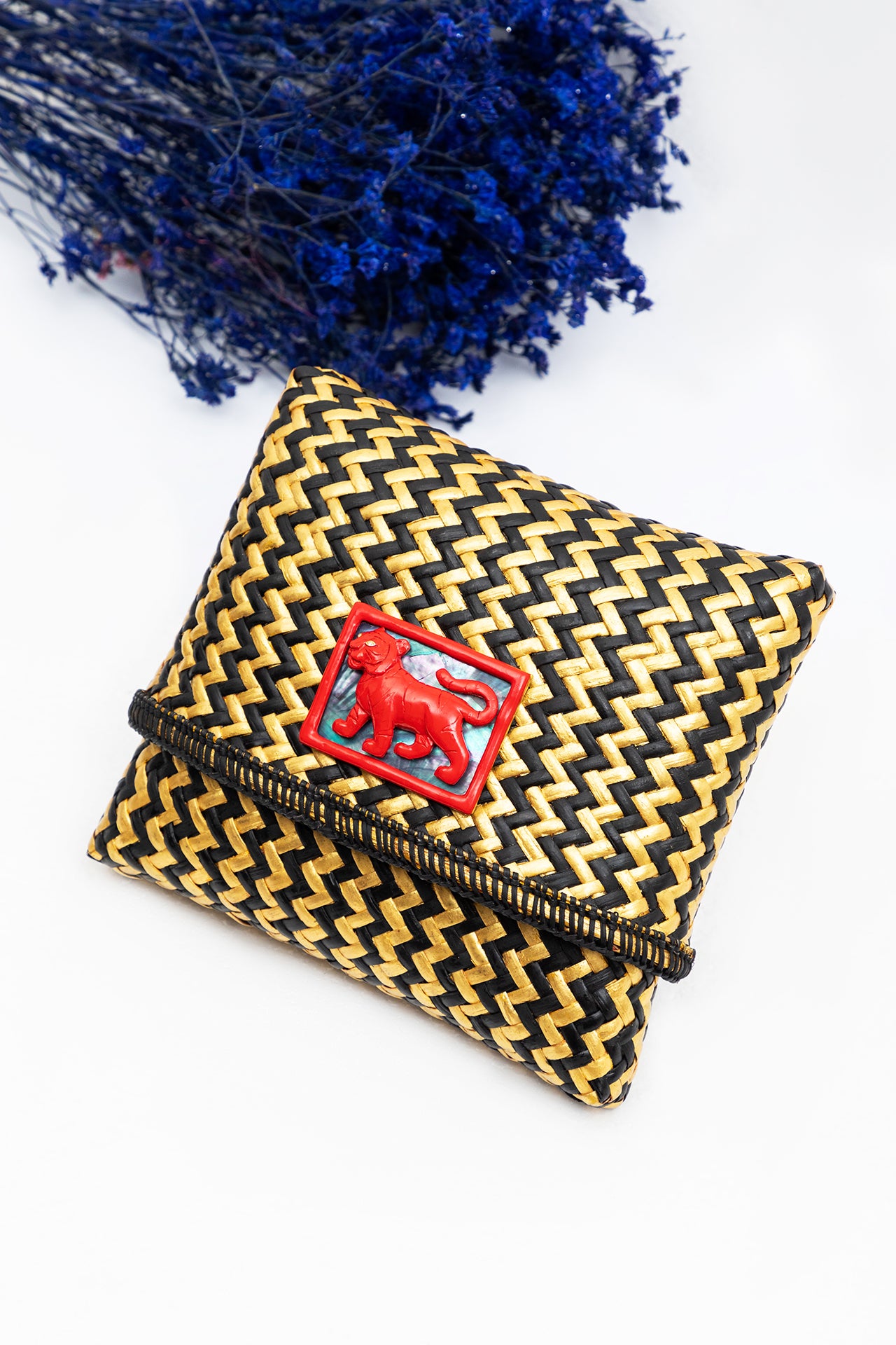 Year of the Tiger Rattan Clutch