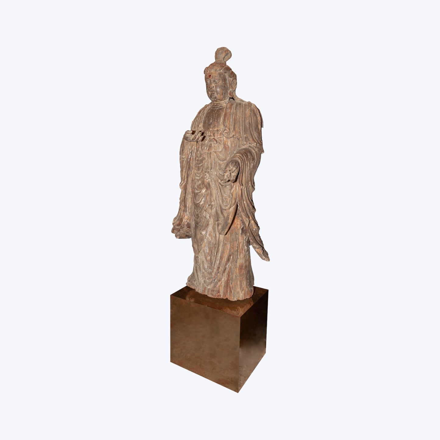 Ming Dynasty Guan Yin Sculpture (Standing)