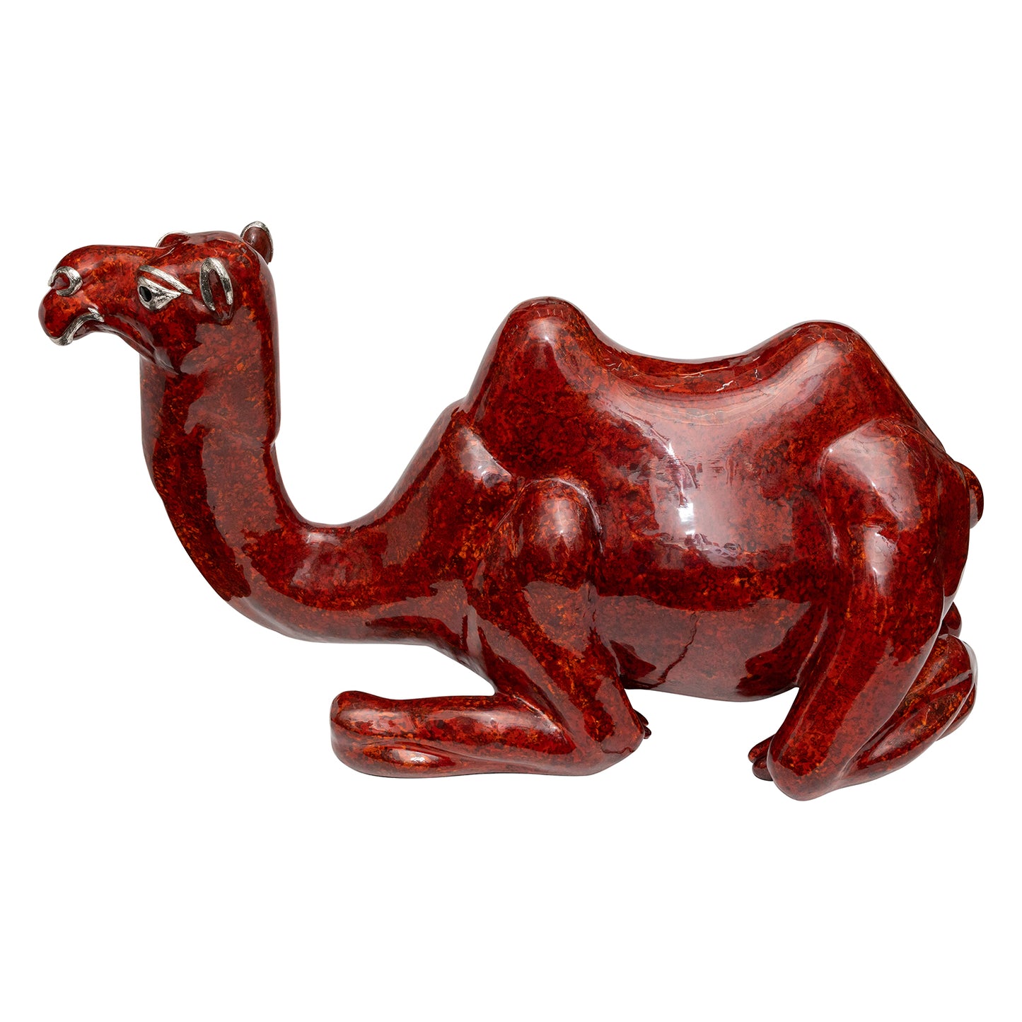 Red Lacquer Camel Stool