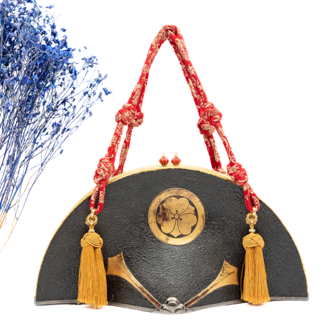 Japanese Samurai “Sakai Clan” Crested Hat Handbag